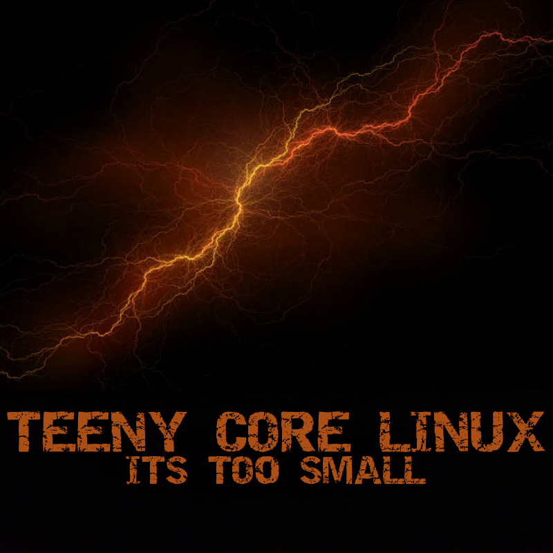 TEENY CORE LINUX cover art — a compact disc the size of a coin